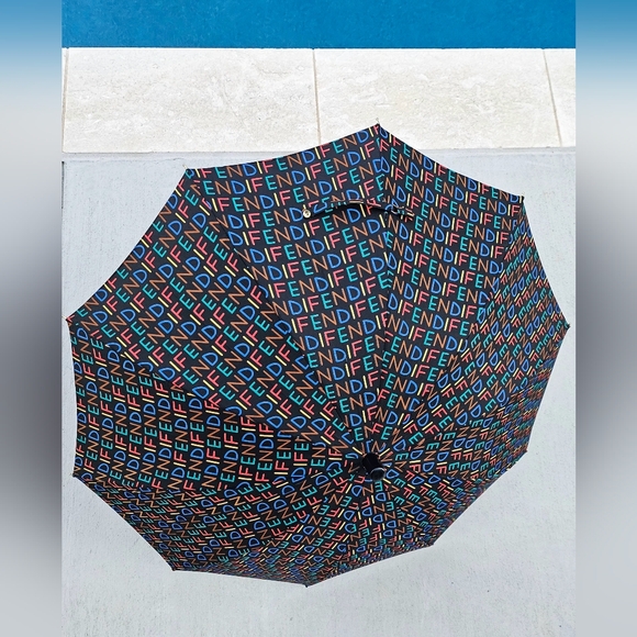 FENDI Black Multicolor Umbrella - Picture 8 of 9